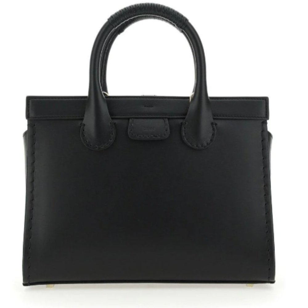 BNWT Chloe Edith Medium Leather Top-Handle Bag in Black